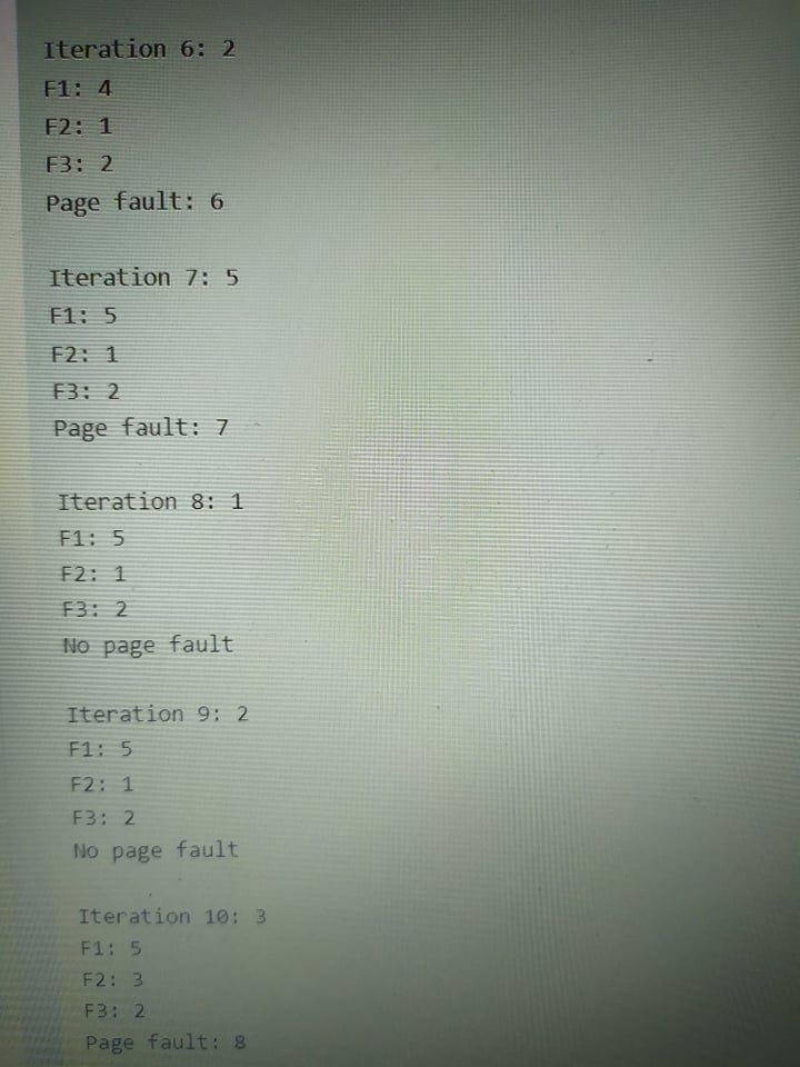 Solved 1 1. Page Replacement Algorithm: FIFO Design a | Chegg.com