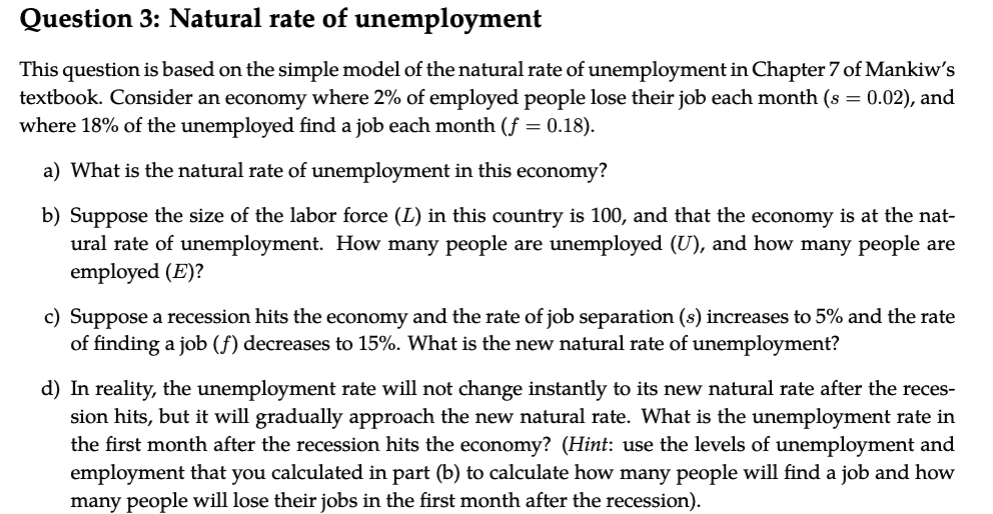 research question about unemployment rate