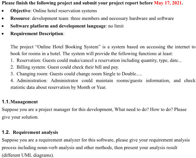 Solved Please finish the following project and submit your | Chegg.com