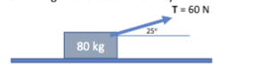 Solved A student is trying to pull an 80 kg box by applying | Chegg.com