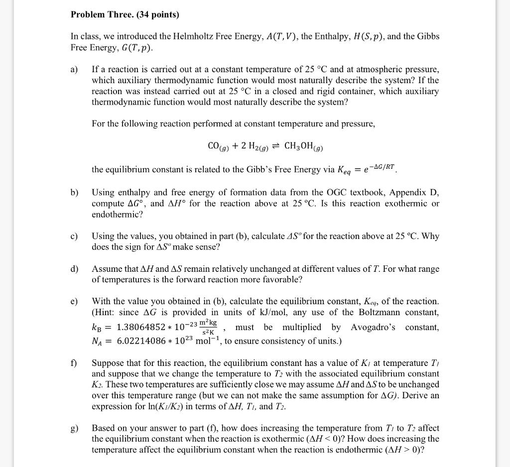 Solved Problem Three. (34 points) In class, we introduced | Chegg.com