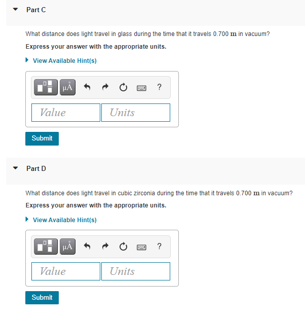 Solved Part A How long (in ns) does it take light to travel