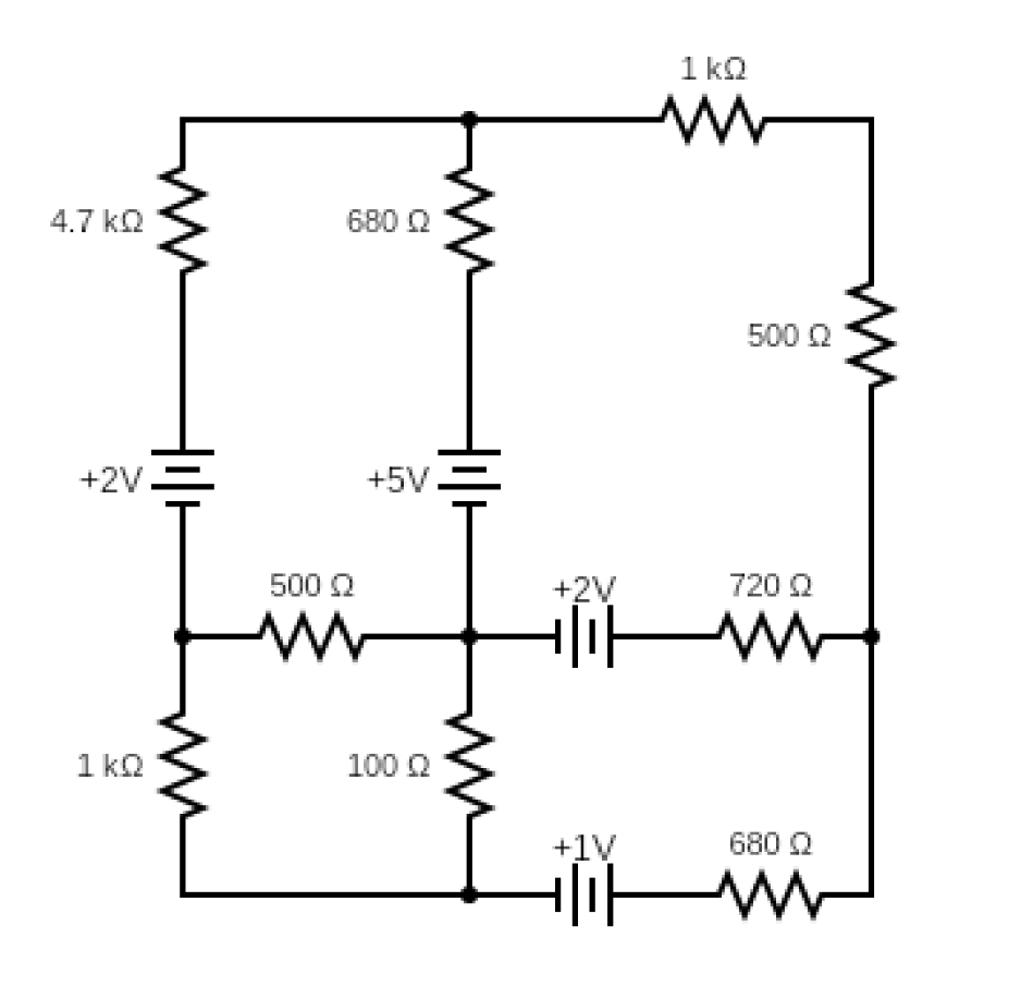 Solved a) Determine the current flowing through each of the | Chegg.com