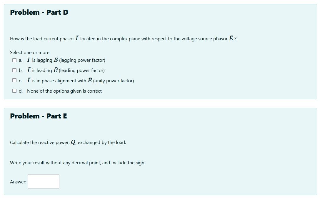 Solved Solve Part C, D and E. PART A AND B HAVE BEEN | Chegg.com