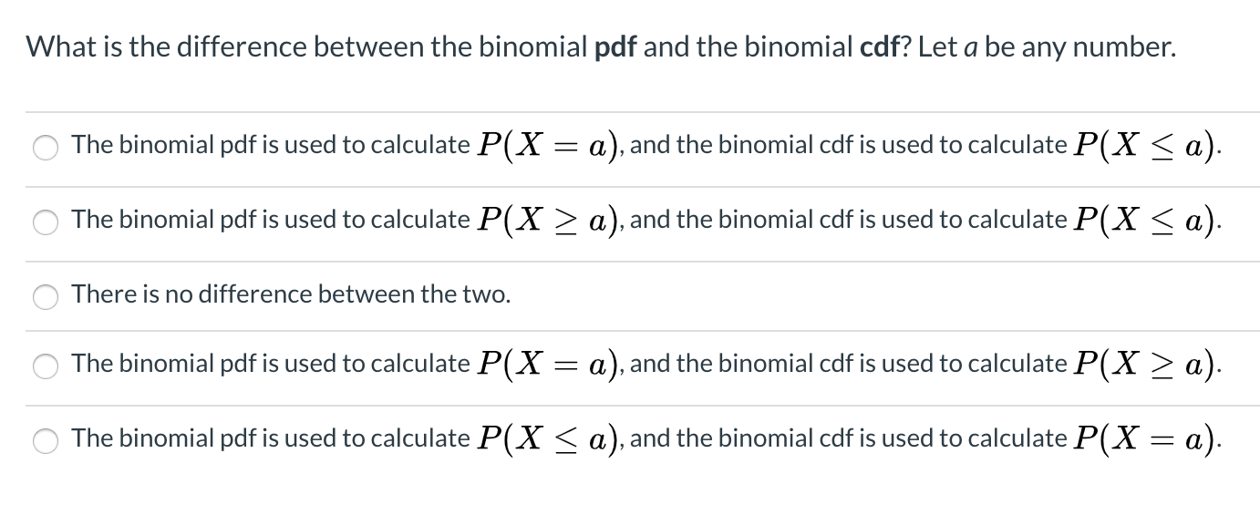 when to use pdf vs cdf