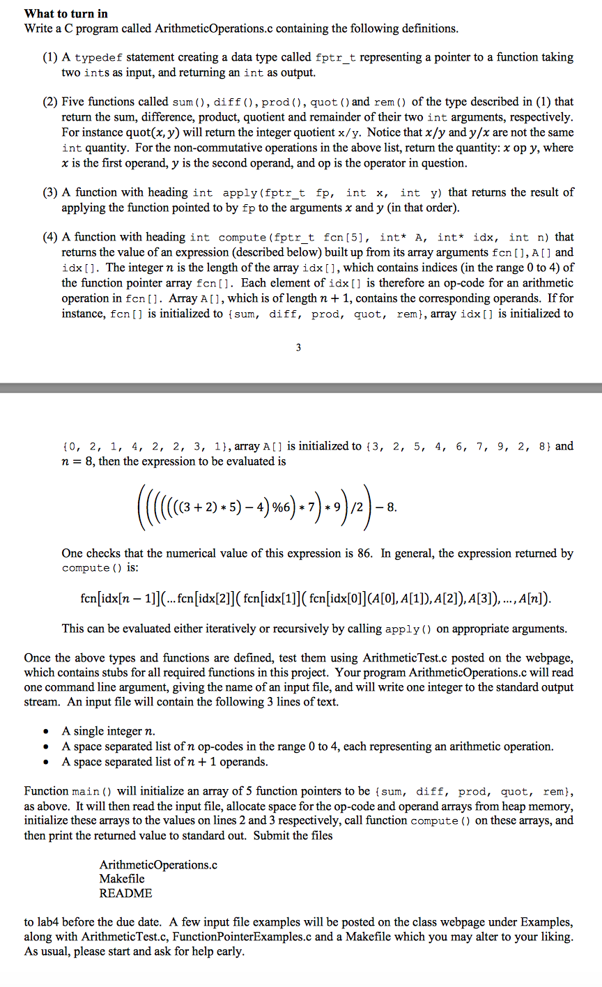 Solved What to turn in Write a C program called | Chegg.com