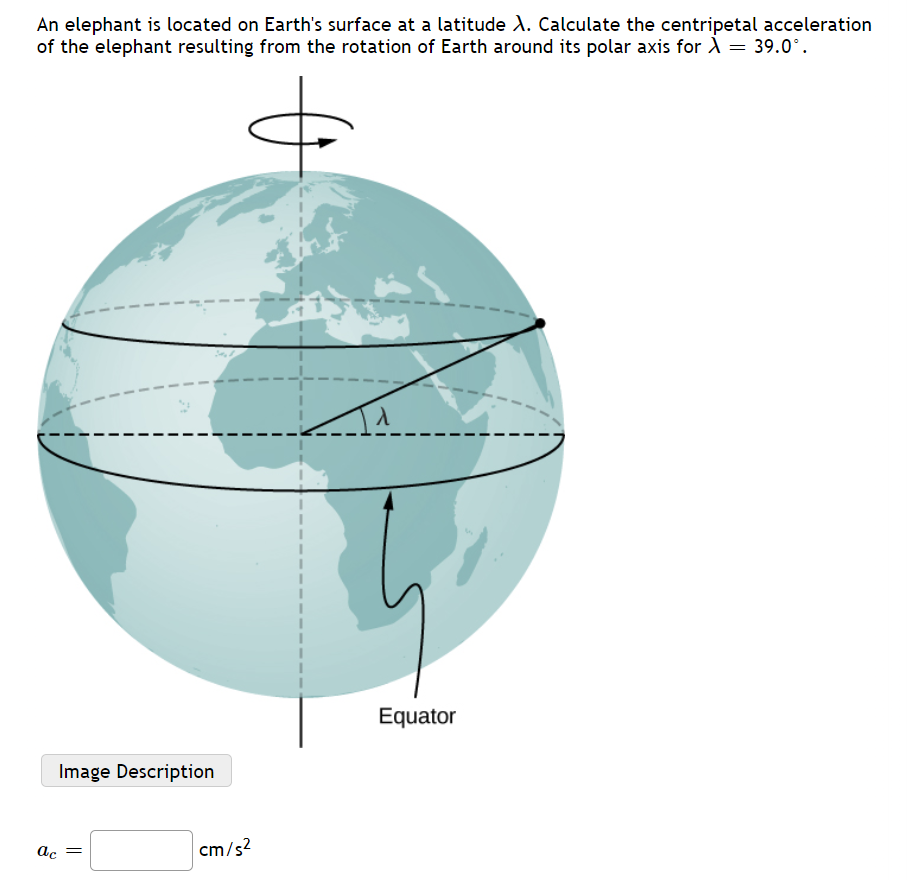 Solved An elephant is located on Earth's surface at a | Chegg.com