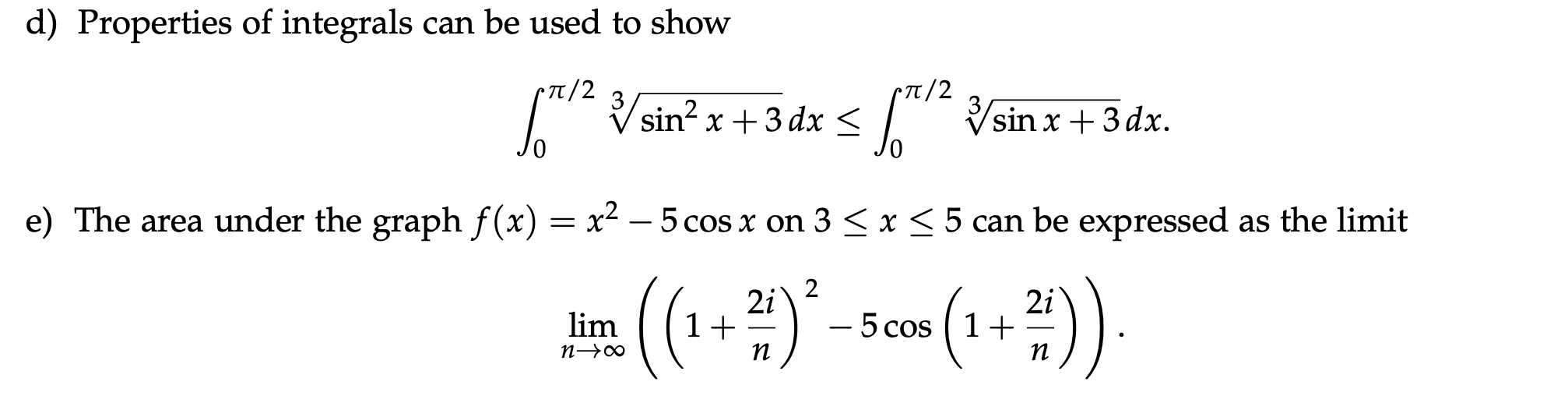 Solved For each part, answer with True or False. Show | Chegg.com