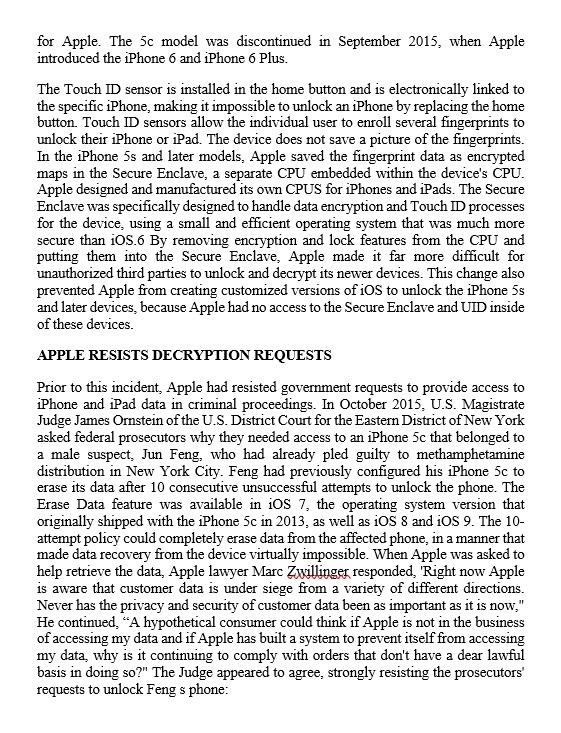 Solved Unlocking the Secrets of the Apple iPhone in the Name | Chegg.com