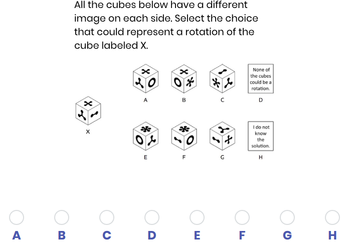 Solved All the cubes below have a different image on each | Chegg.com