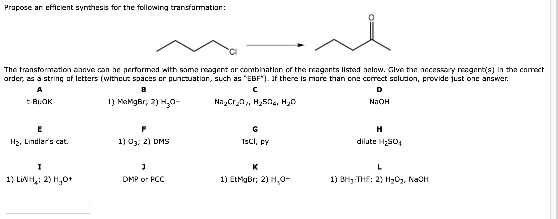 Solved Propose an efficient synthesis for the following | Chegg.com
