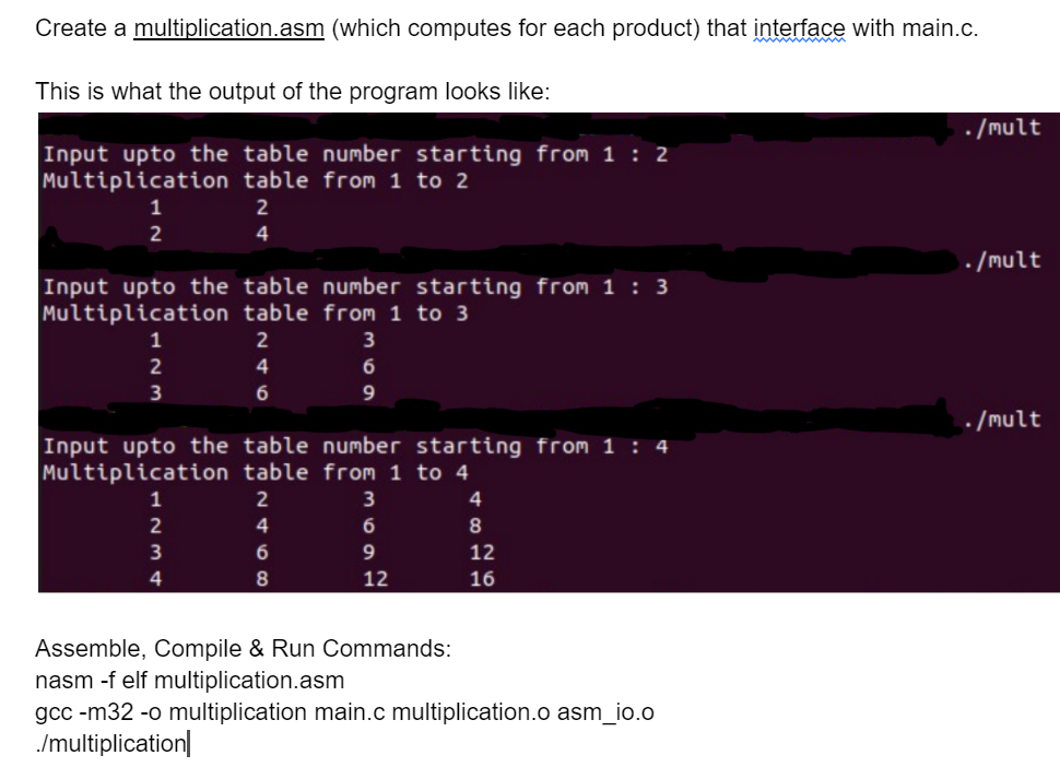 Write an ASSEMBLY program that prints out the | Chegg.com