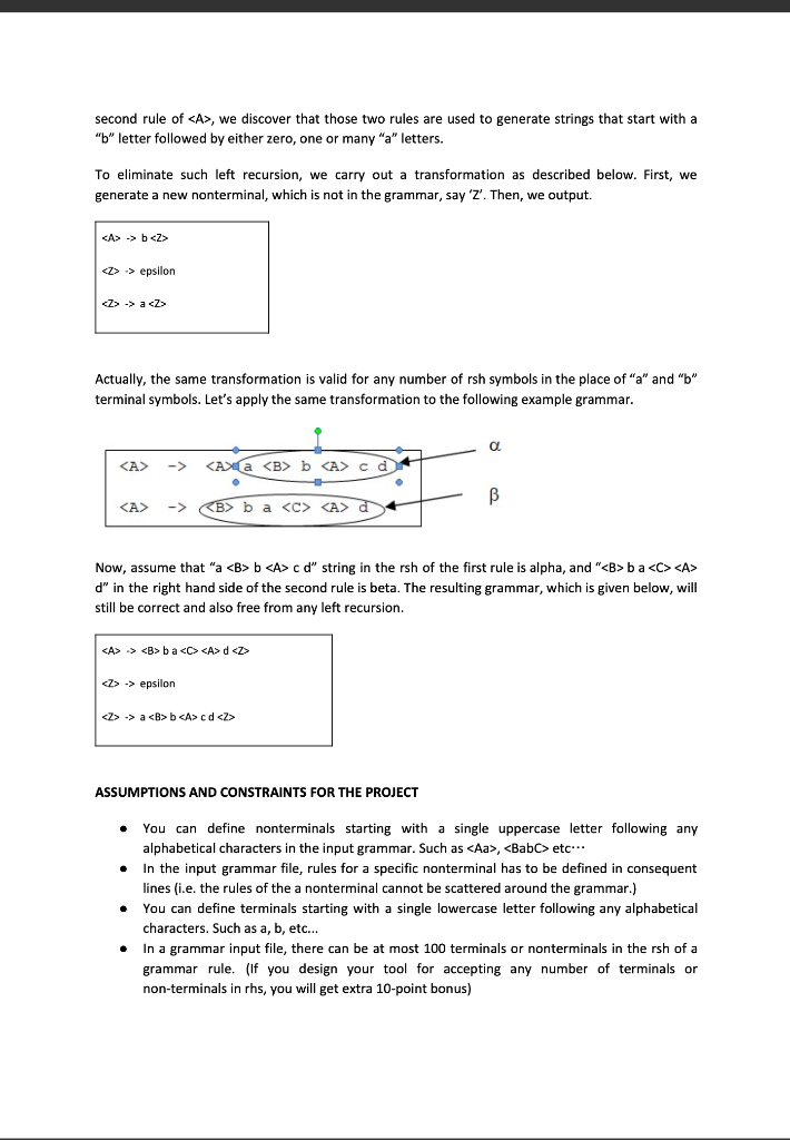 (Solved) : Programming Languages Project Project Expected Write Tool ...