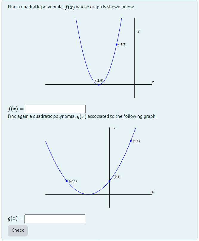 the general form of a quadratic polynomial in variable x is