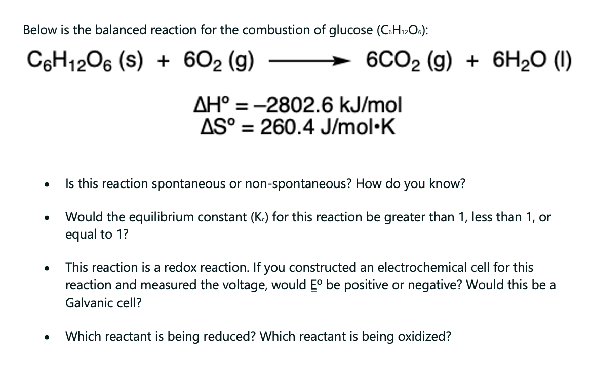 Solved Below is the balanced reaction for the combustion of | Chegg.com