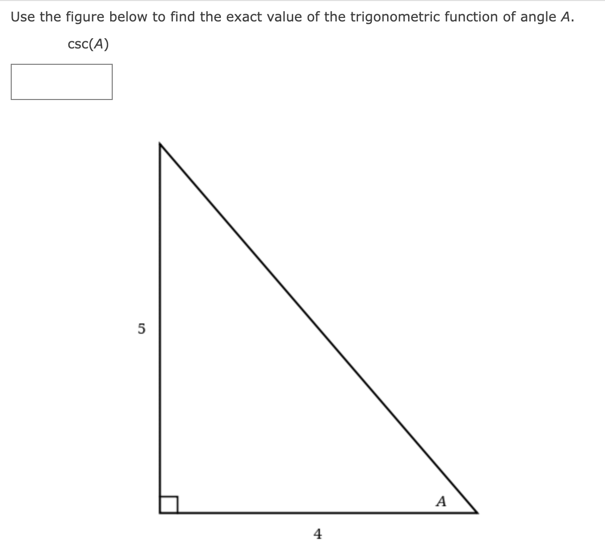 Solved Use the figure below to find the exact value of the | Chegg.com