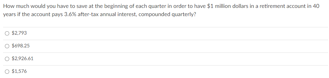 how much would you have to save each quarter in or chegg com chegg