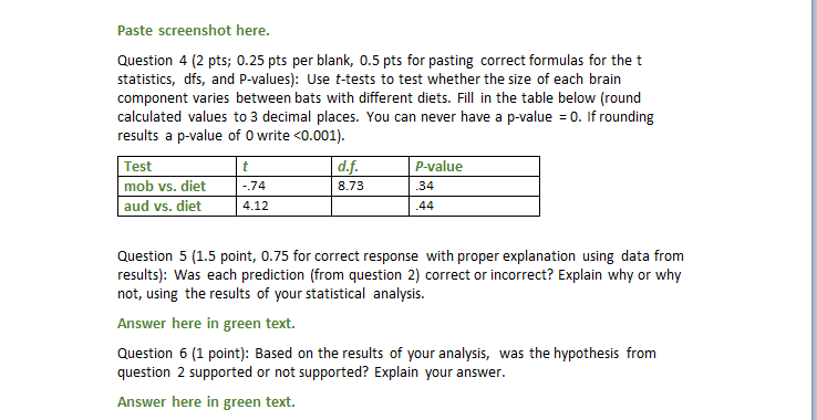 Solved Statistics \\& Writing Worksheet Question 1 ( 0.25 | Chegg.com