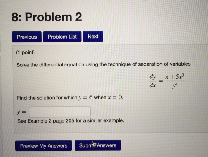 Solved Solve the differential equation using the technique | Chegg.com