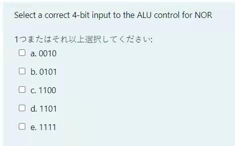 Solved Select a correct 4-bit input to the ALU control for | Chegg.com