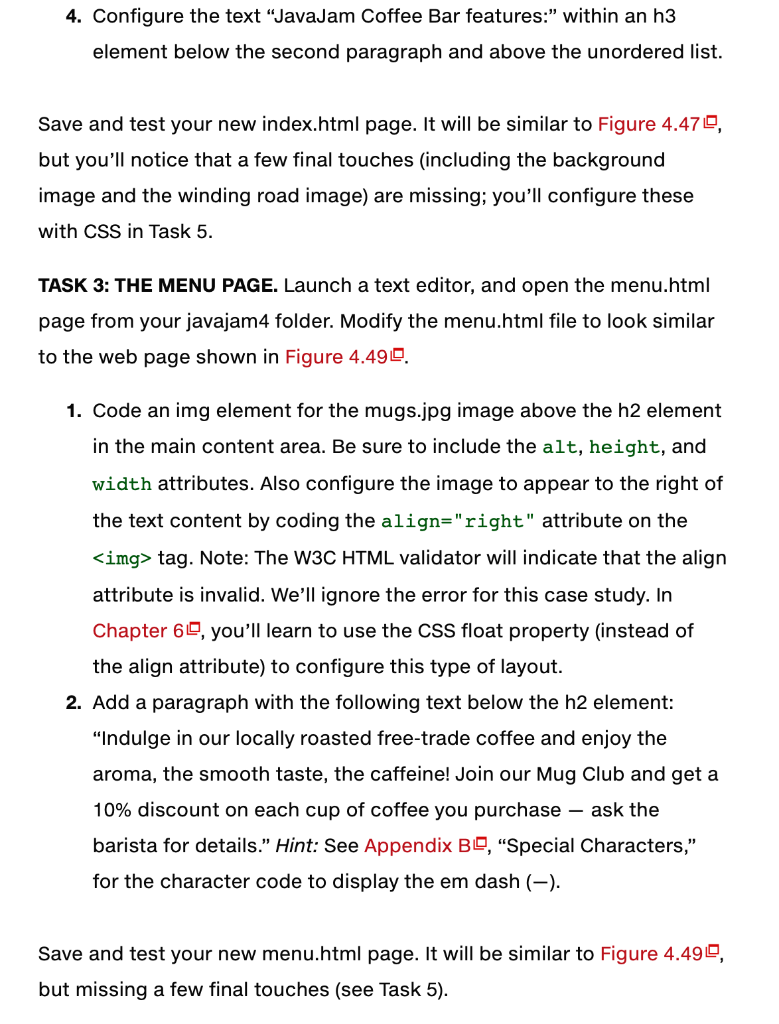 Solved JavaJam Coffee Bar See Chapter 20 for an introduction | Chegg.com