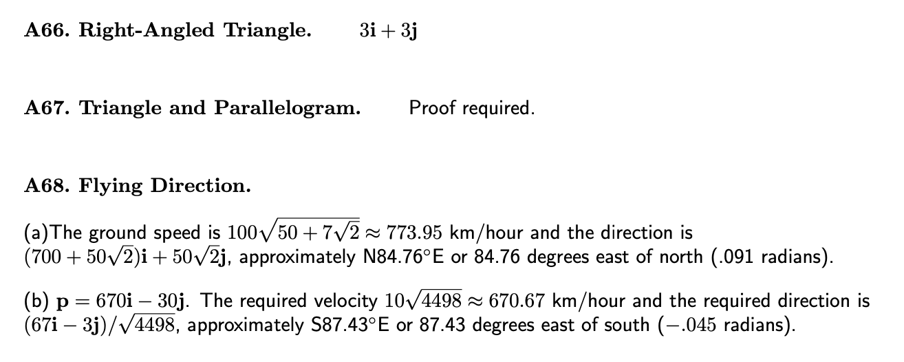 Solved Q66. Right-Angled Triangle. ABC is a right-angled | Chegg.com