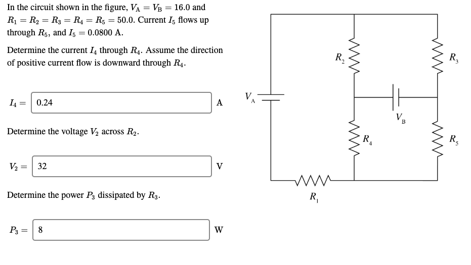 Solved In The Circuit Shown In The Figure V A V B 16 Chegg Com