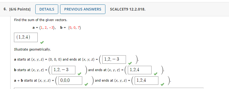 Solved Find The Sum Of The Given Vectors. | Chegg.com