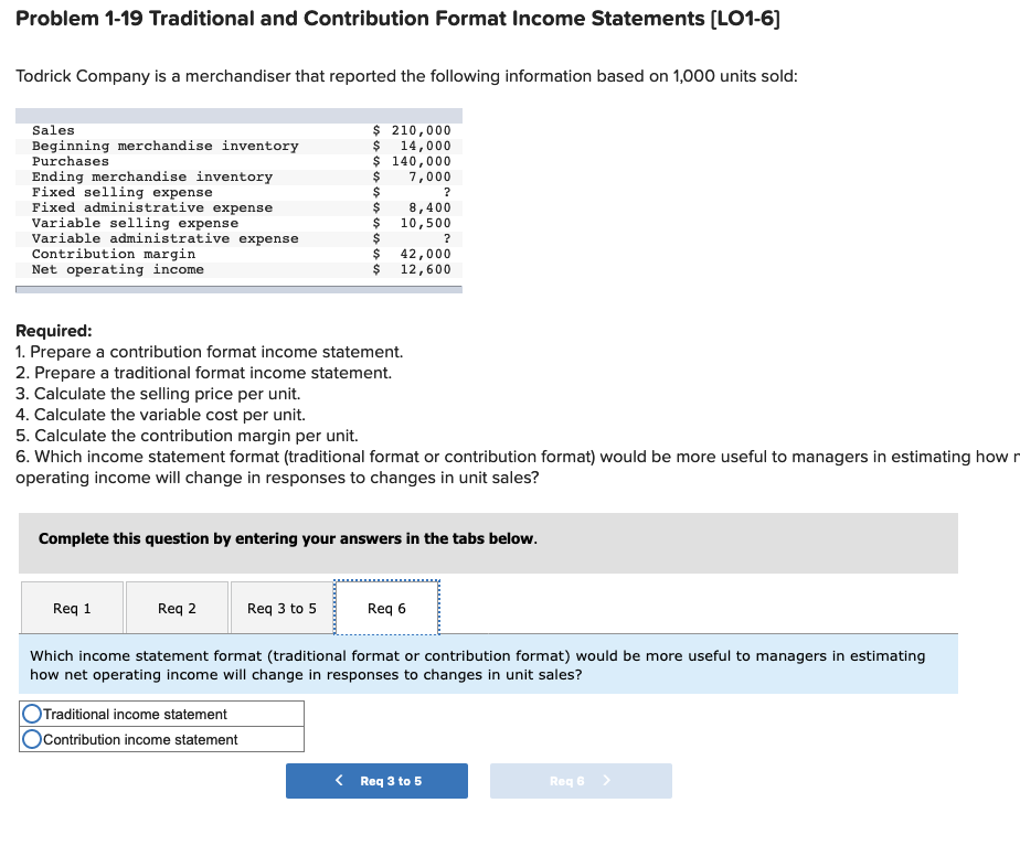 Solved Problem 119 Traditional and Contribution Format
