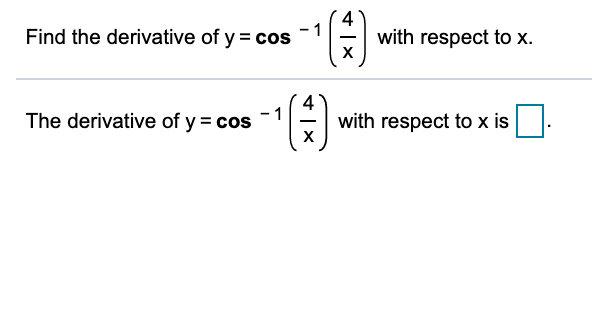 how to find the derivative of y cos x