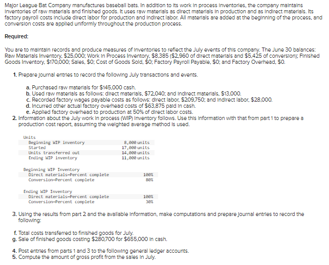 Major League Bat Company manufactures baseball bats.