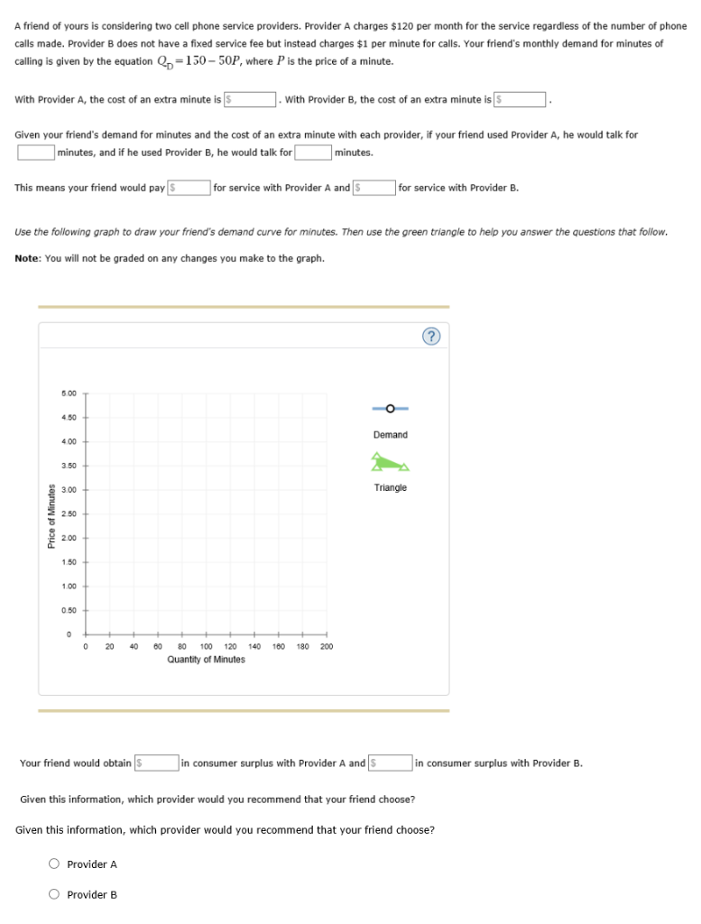 Solved A friend of yours is considering two cell phone | Chegg.com