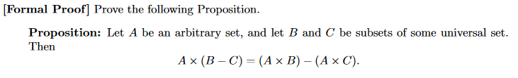 Solved [Formal Proof] Prove the following Proposition. | Chegg.com