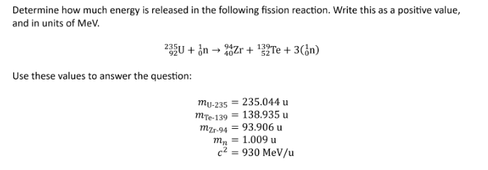 Solved Determine how much energy is released in the | Chegg.com