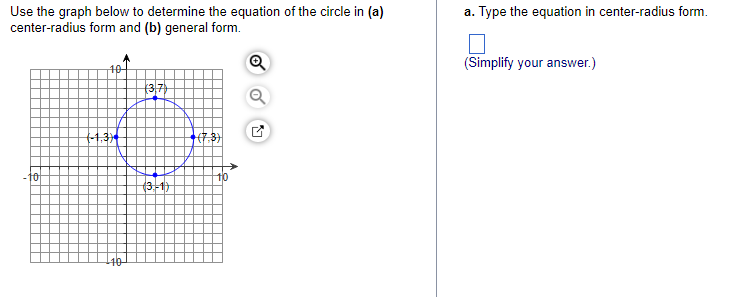 Solved Use the graph below to determine the equation of the | Chegg.com