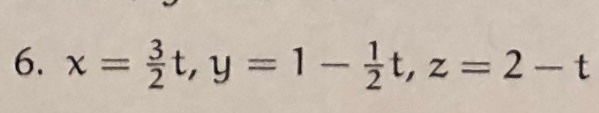 Solved 6. Find the line in parametric form containing the | Chegg.com