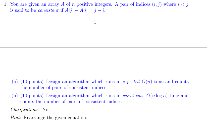 Solved Give algorithm to solve this problem, Not specific | Chegg.com