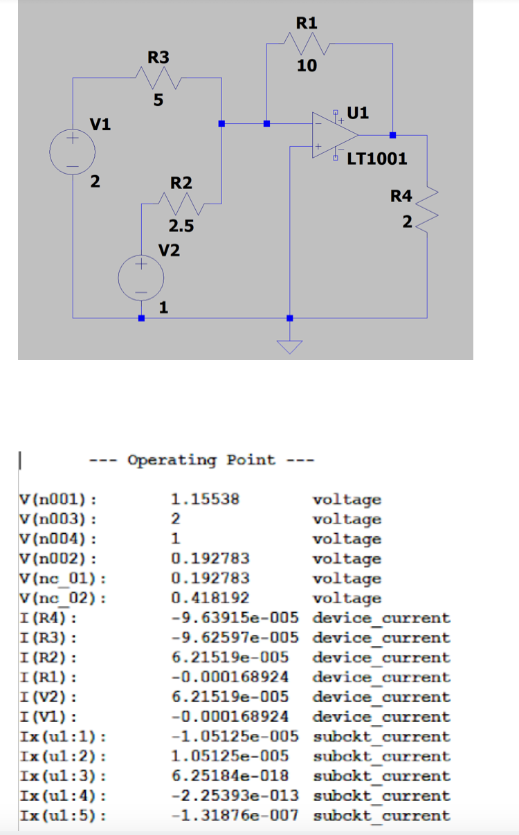 Solved a Using LTspice, draw a schematic for the circuit