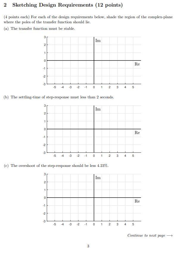 Solved 2 Sketching Design Requirements (12 points) (4 points