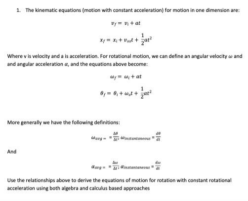 Kinematic Equations Solver