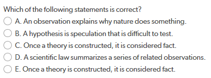 Solved Which Of The Following Statements Is Correct? O A. An | Chegg.com