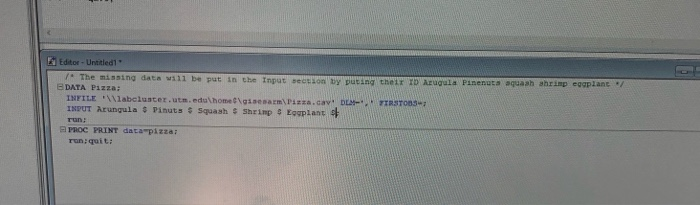 Solved SAS programming . Can someone help me on report 2 | Chegg.com