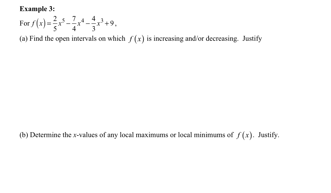 Solved Example 1: The graph of a function f (x) defined on | Chegg.com