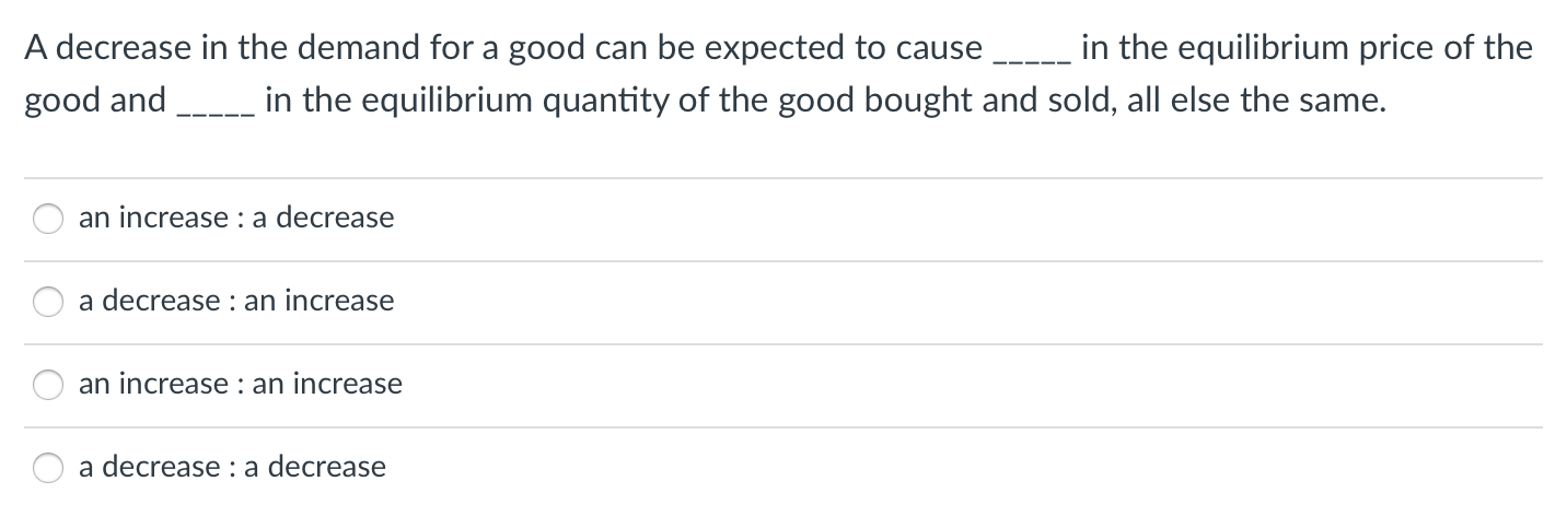 Solved You observe the price of a good falls and the | Chegg.com