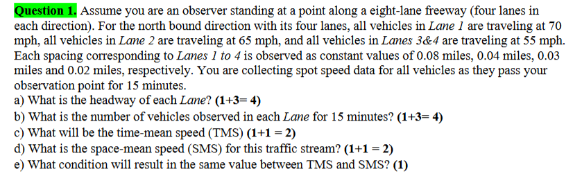 Solved Question 1. Assume you are an observer standing at a | Chegg.com