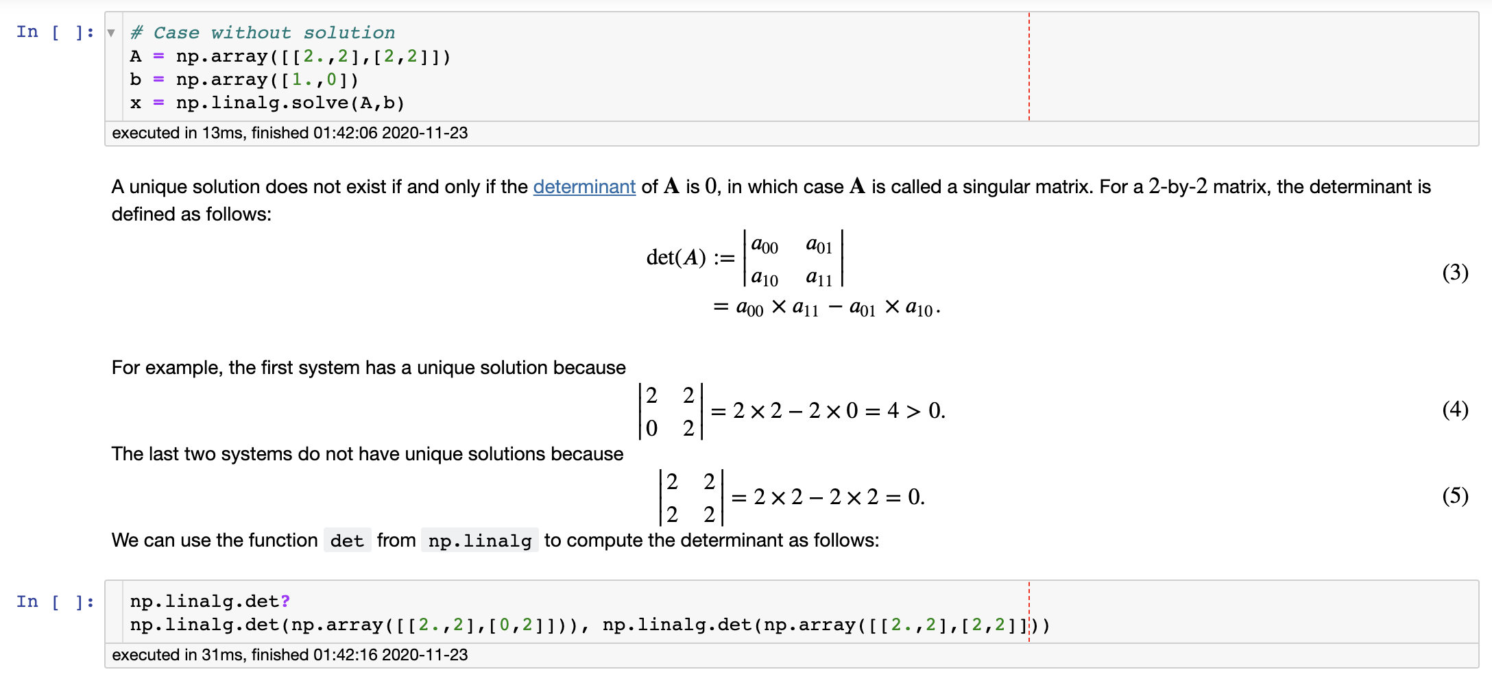 Solved 2 Solving A 3-by-3 System Of Linear Equations Numpy | Chegg.com