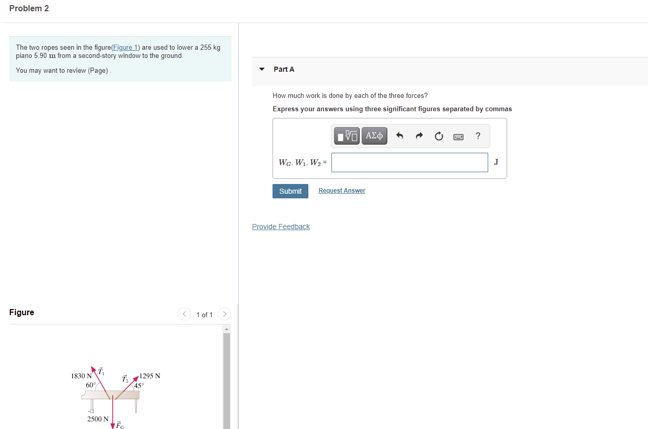Solved Problem 2 The two ropes seen in the figure(Figure 1) | Chegg.com