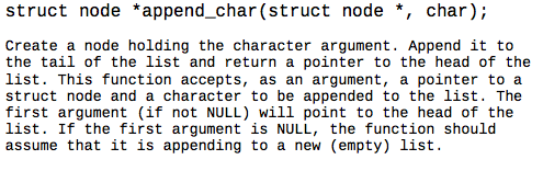 Solved char "list_to_string(struct node ) Allocate new | Chegg.com