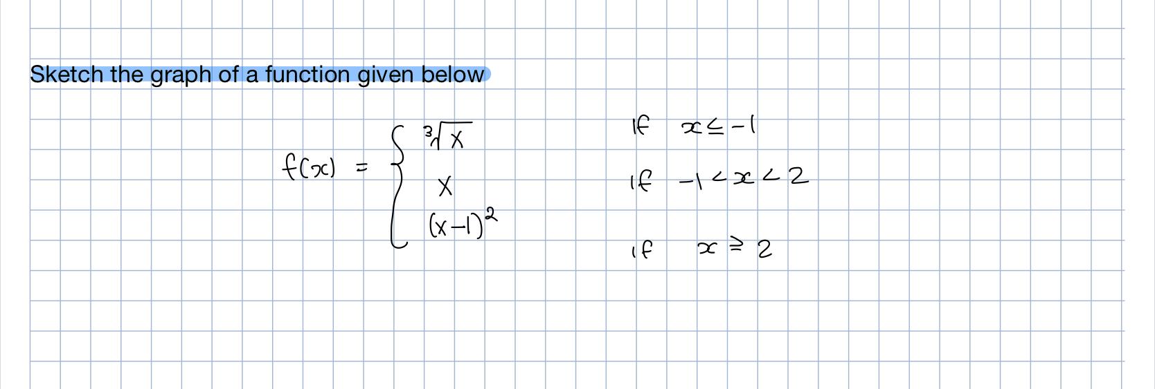 Solved Sketch the graph of a function given below 2x If TZ ( | Chegg.com