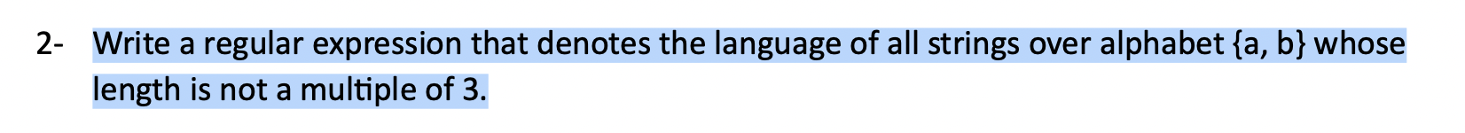 Solved 2- Write a regular expression that denotes the | Chegg.com